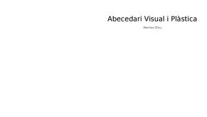 Abecedari Visual I Plàstica