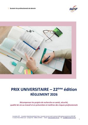 2026 Prix Universitaire Reglement