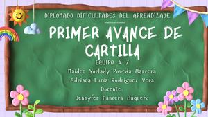 Primer Avance De Cartilla Maidee Poveda Y Adriana Rodriguez
