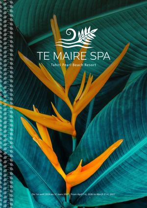Brochure Te Maire Spa 2026