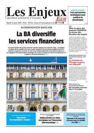 LES ENJEUX ECO N°923