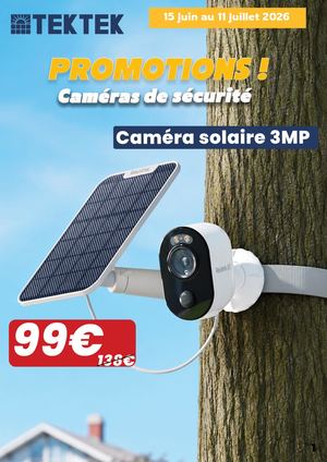 Catalogue Promotions Cameras Reolink du 15 Juin au 11 Juillet 2026