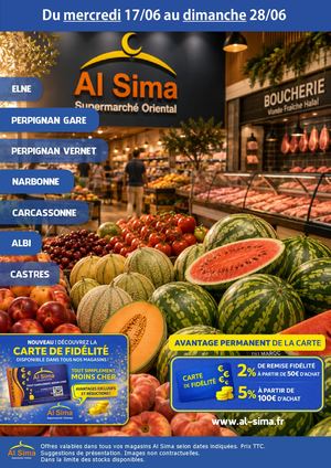 Catalogue Al Sima du 17 au 28 juin 2026