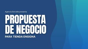 Presentación Propuesta De Negocio Corporativo Azul Y Blanco
