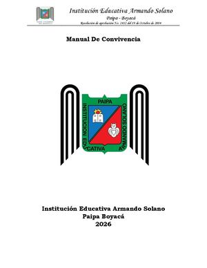 Manual Convivencia Armando Solano