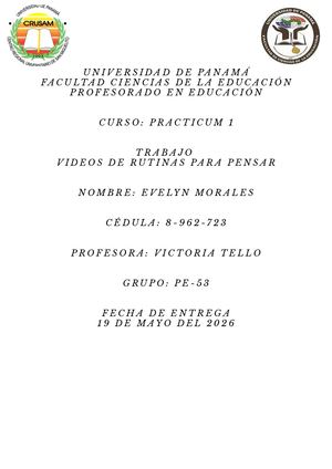 Rutinas De Pensamiento