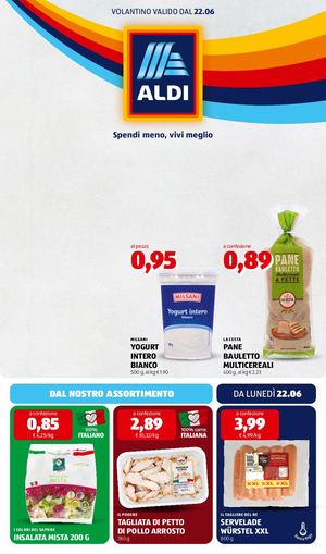 Volantino Aldi Dal 22 Al 28 Giugno 2026