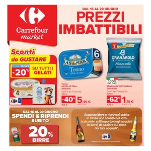 Volantino Carrefour Market Dal 16 Al 29 Giugno 2026