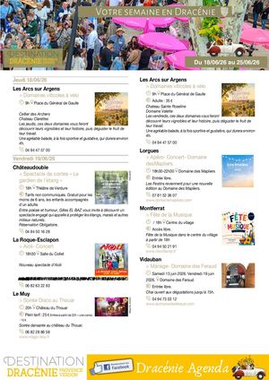 Semaine Du 15 Au 25 Juin 2026