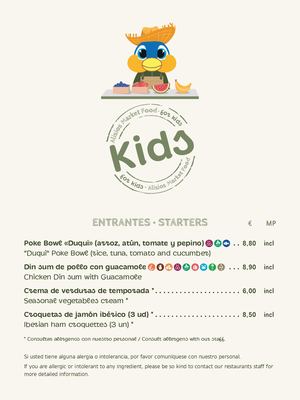 Alisios Menu Infantil