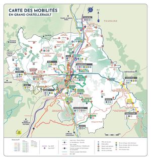 Carte des mobilités - Office de Tourisme de Grand Châtellerault