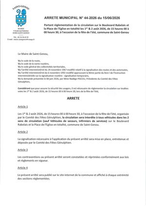 Arrete 44 2026