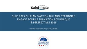 Rapport 2025 – Suivi plan d'actions du Label Territoire Engagé pour la Transition Ecologique