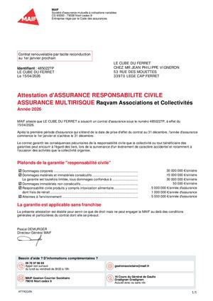 Attestation Rc Bénévole Clsh Etat Professionnelle