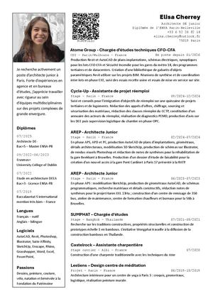Cv Elisa Cherrey 2026
