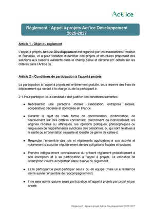 Règlement Aap Act'ice Développement 2026 2027 Docx (1)