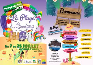 2026 Programme la Plage à Lassigny