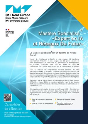 Master Spé Expert en IA et Réseaux du Futur Interactif