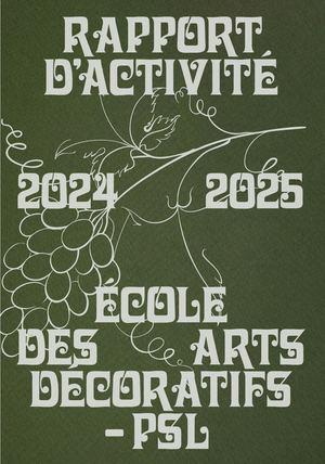 Rapport d'activité Ensad 24-25