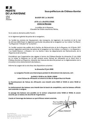 Avis Batellerie 20260615