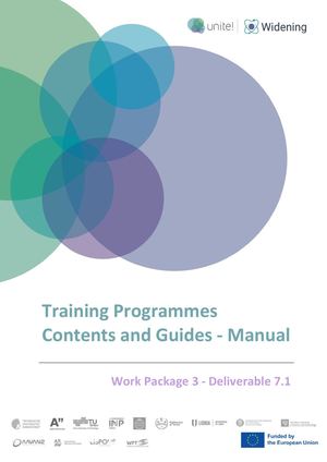 Unite!Widening, D7.1 -Training Manual