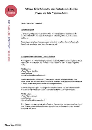 Tisseo Offer Rgpd Gdpr