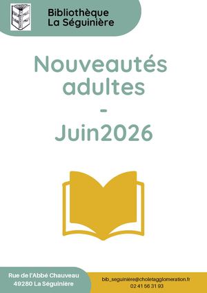 Catalogue Nouveautés Adulte Juin 2026