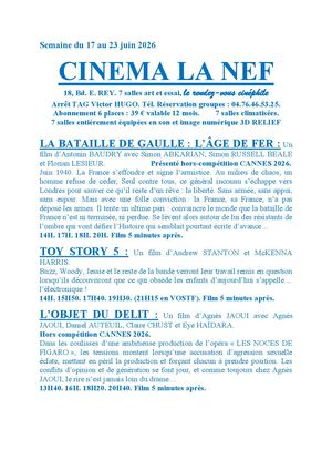 Programme La Nef Grenoble