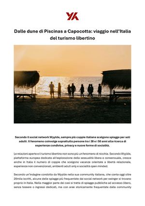 Dalle dune di Piscinas a Capocotta: viaggio nell’Italia del turismo libertino