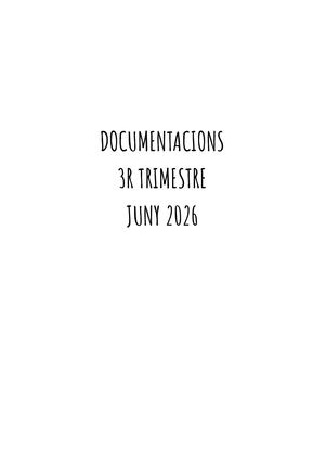 Documentacions 3r trimestre