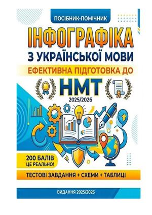 Інфографіка з української мова до НМТ