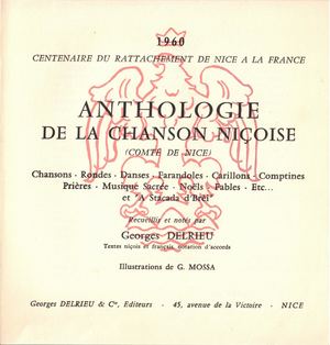 Anthologie de la chanson Niçoise - DELRIEU