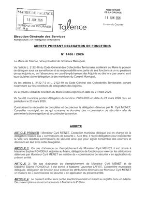 Arrete 1486-2026-Delegation De Fonctions M Menet-Publié Le 16 06 2026