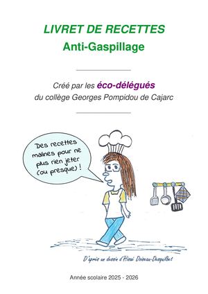 Livret Recettes Anti Gaspi des éco-délégués