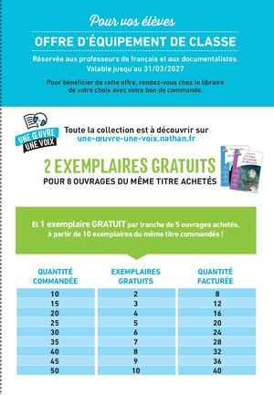 Bon équipement Une œuvre une voix 2026