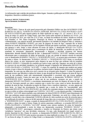Sentença contra deputado Renato Machado e outros acusados na morte de Robson Giorno