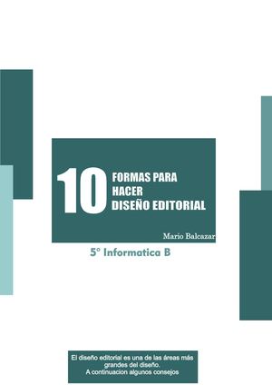 10 Fromas Diseño Editotrial