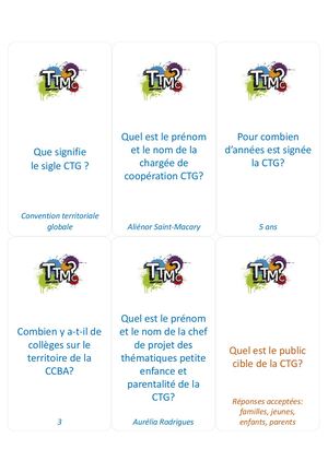 5 TTMC CTG Cartes