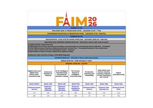 [FAIM2026] PROGRAM