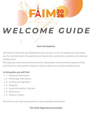[FAIM 2026] WELCOME GUIDE