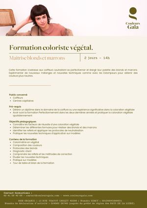 Fiche Programme Maitrise Blonds Et Marrons