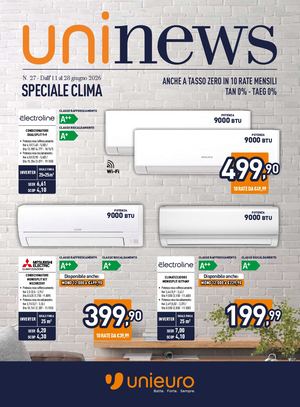 Speciale Clima UNIEURO  (Dall'11 al 28 Giugno)