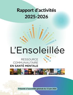 Rapport d'activités de L'Ensoleillée - 2025 2026