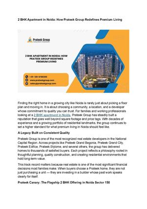 2 Bhk Apartment In Noida