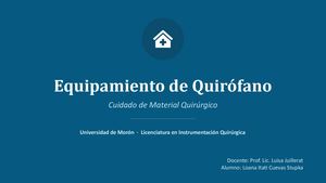 Cuevas Loana Equipamiento de quirofano