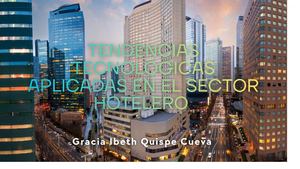 Tendencias Tecnológicas Aplicadas En El Sector Hotelero
