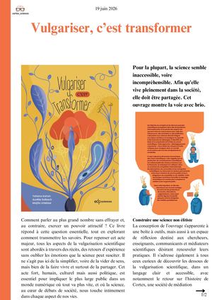 Vulgariser, C’est Transformer Cortex Sciences Chronique 2026