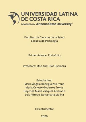 Avance Portafolio