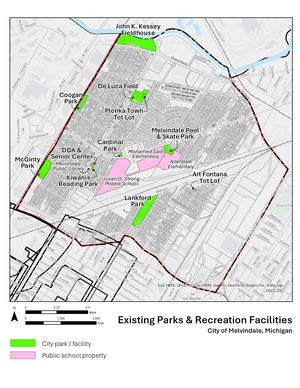 Melvindale Park Map