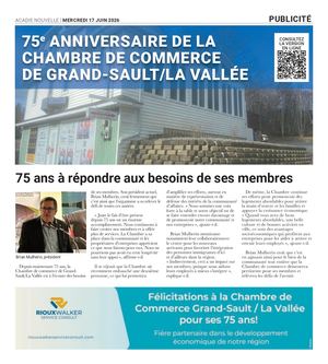 75e Chambre de commerce de Grand Sault/La Vallée